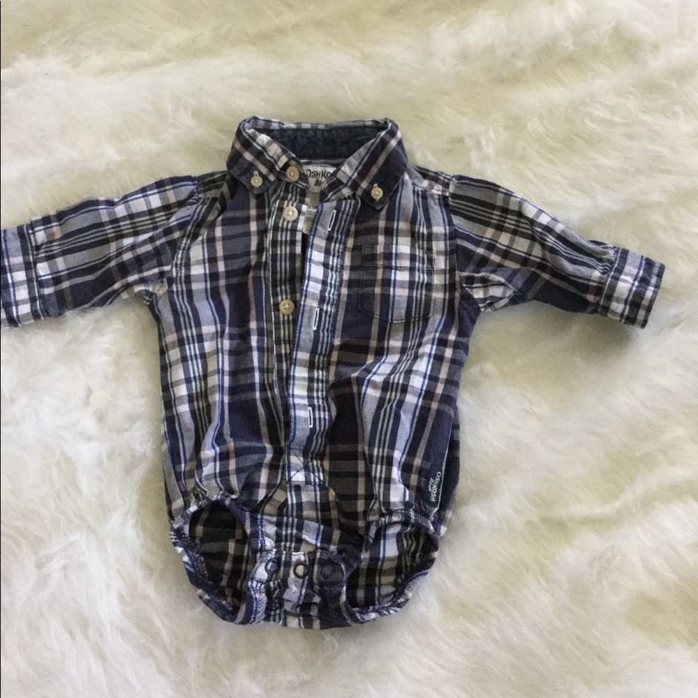 Oshkosh button down onesie